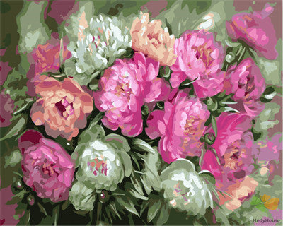 Flower Paint By Numbers Kits UK GX26463