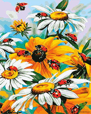 Flower Paint By Numbers Kits UK GX26533