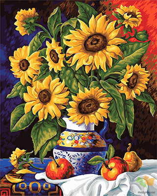 Flower Paint By Numbers Kits UK GX26546