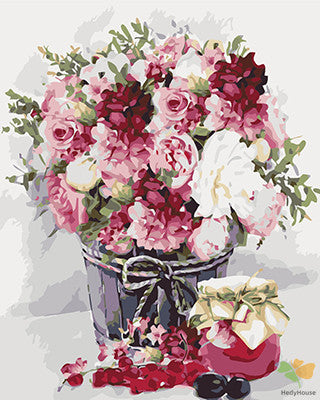 Flower Paint By Numbers Kits UK GX26554