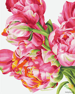 Flower Paint By Numbers Kits UK GX26555
