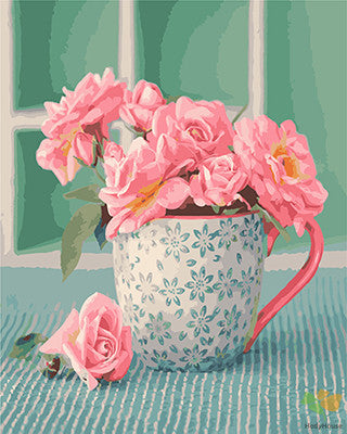 Flower Paint By Numbers Kits UK GX26610