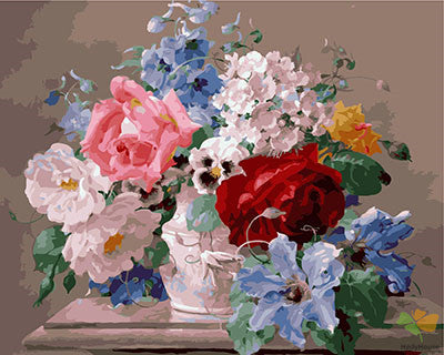 Flower Paint By Numbers Kits UK GX26651