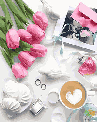 Flower Paint By Numbers Kits UK GX26652