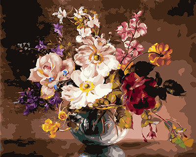 Flower Paint By Numbers Kits UK GX26733