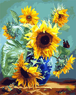 Flower Paint By Numbers Kits UK GX26805