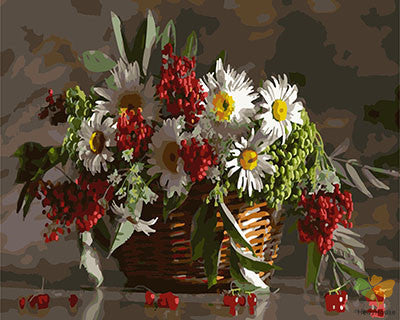 Flower Paint By Numbers Kits UK GX26810