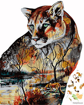Animal Paint By Numbers Kits UK GX26819