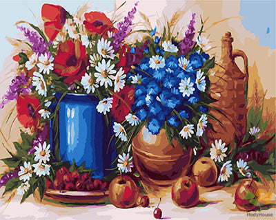 Flower Paint By Numbers Kits UK GX26918