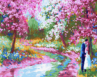 Flower Paint By Numbers Kits UK GX26935