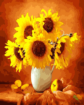 Flower Paint By Numbers Kits UK GX27019