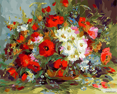 Flower Paint By Numbers Kits UK GX27027