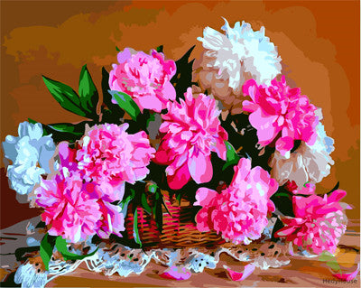 Flower Paint By Numbers Kits UK GX27043