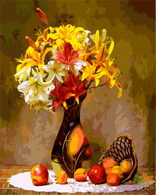 Flower Paint By Numbers Kits UK GX27045