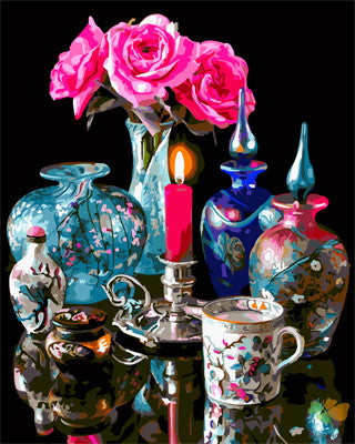 Flower Paint By Numbers Kits UK GX27047