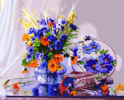 Flower Paint By Numbers Kits UK GX27048