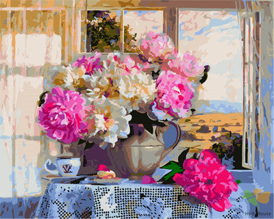 Flower Paint By Numbers Kits UK GX27050