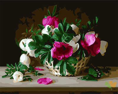 Flower Paint By Numbers Kits UK GX27070