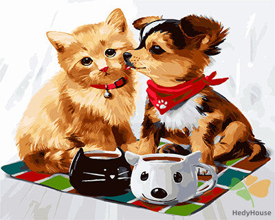 Cat & Dog Paint By Numbers Kits UK GX27074
