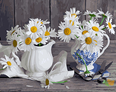 Flower Paint By Numbers Kits UK GX27183