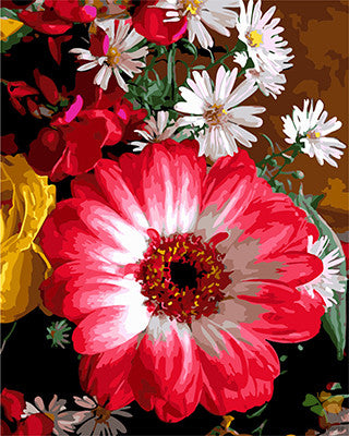 Flower Paint By Numbers Kits UK GX27184