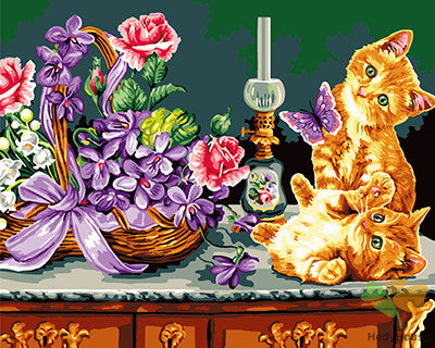 Cat & Dog Paint By Numbers Kits UK GX27192