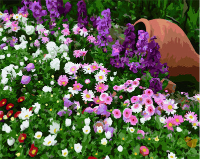 Flower Paint By Numbers Kits UK GX27208