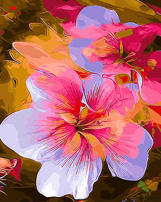 Flower Paint By Numbers Kits UK GX27228