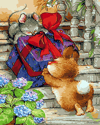 Cartoon Paint By Numbers Kits UK GX27258