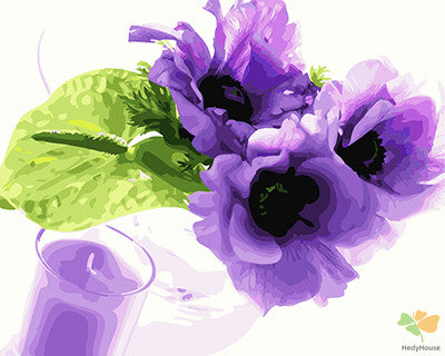 Flower Paint By Numbers Kits UK GX27263
