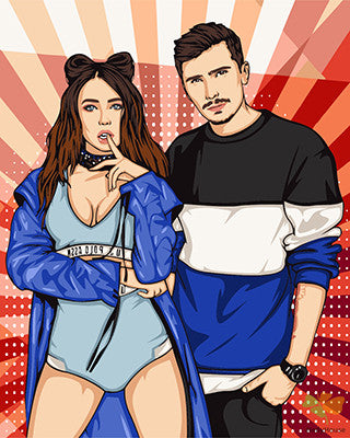 Cartoon Paint By Numbers Kits UK GX27264