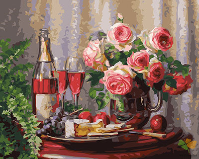 Flower Paint By Numbers Kits UK GX27266