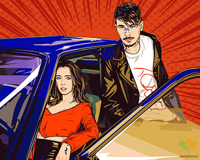 Cartoon Paint By Numbers Kits UK GX27281