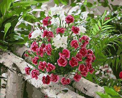 Flower Paint By Numbers Kits UK GX27320