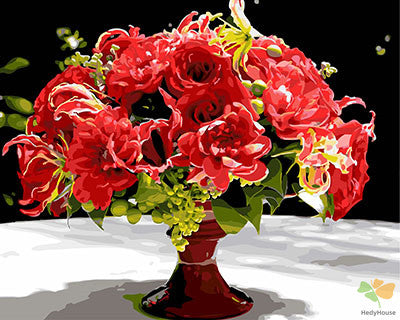 Flower Paint By Numbers Kits UK GX27322