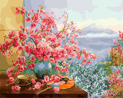 Flower Paint By Numbers Kits UK GX27370