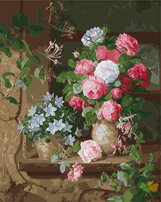 Flower Paint By Numbers Kits UK GX27382