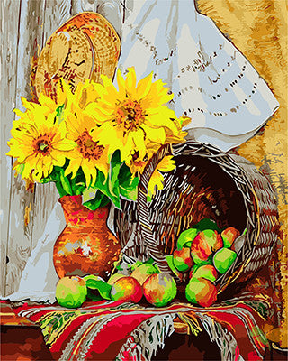 Flower Paint By Numbers Kits UK GX27410