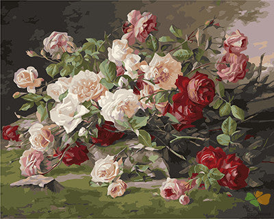 Flower Paint By Numbers Kits UK GX27480