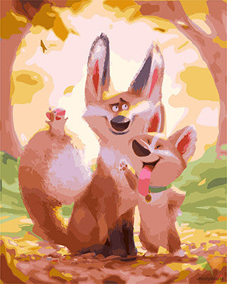 Cartoon Paint By Numbers Kits UK GX27524