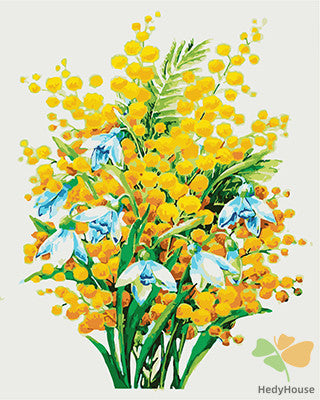 Flower Paint By Numbers Kits UK GX27592