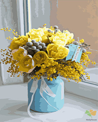 Flower Paint By Numbers Kits UK GX27601