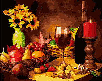 Flower Paint By Numbers Kits UK GX27607