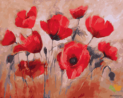 Flower Paint By Numbers Kits UK GX27624