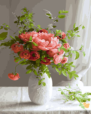 Flower Paint By Numbers Kits UK GX27628