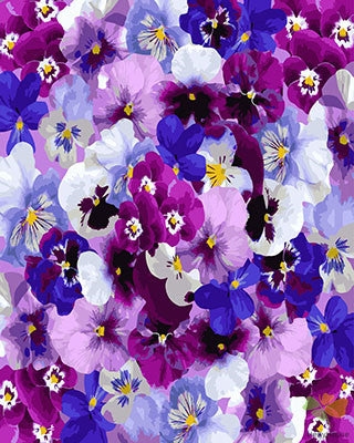 Flower Paint By Numbers Kits UK GX27642