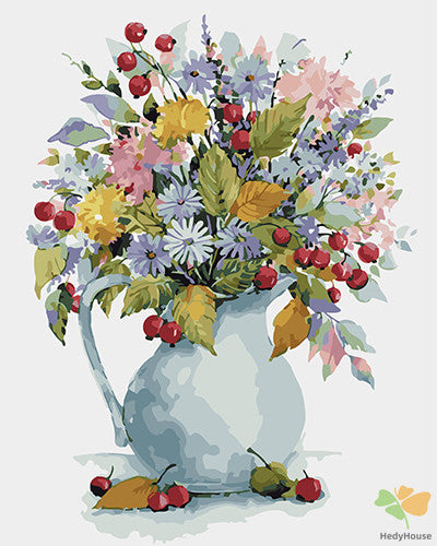 Flower Paint By Numbers Kits UK GX27678