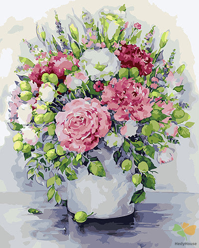 Flower Paint By Numbers Kits UK GX27679