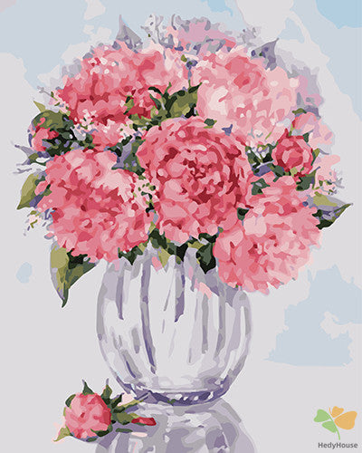 Flower Paint By Numbers Kits UK GX27684