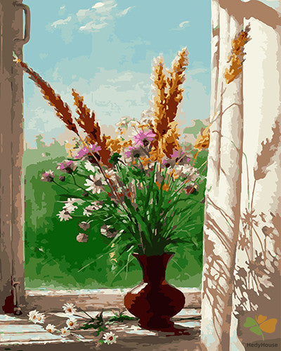 Flower Paint By Numbers Kits UK GX27687